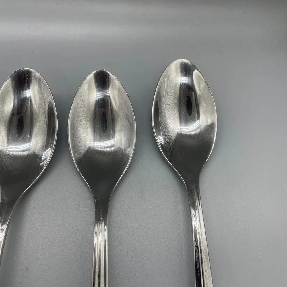 Dansk‎ Prism Stainless Steel Teaspoons Set of 4 Silverware Flatware 7